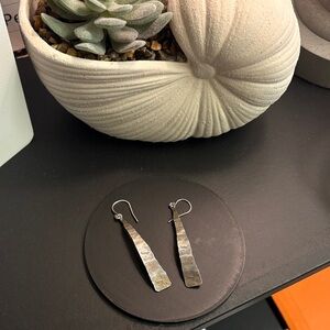 Silpada Silver Textured Earrings